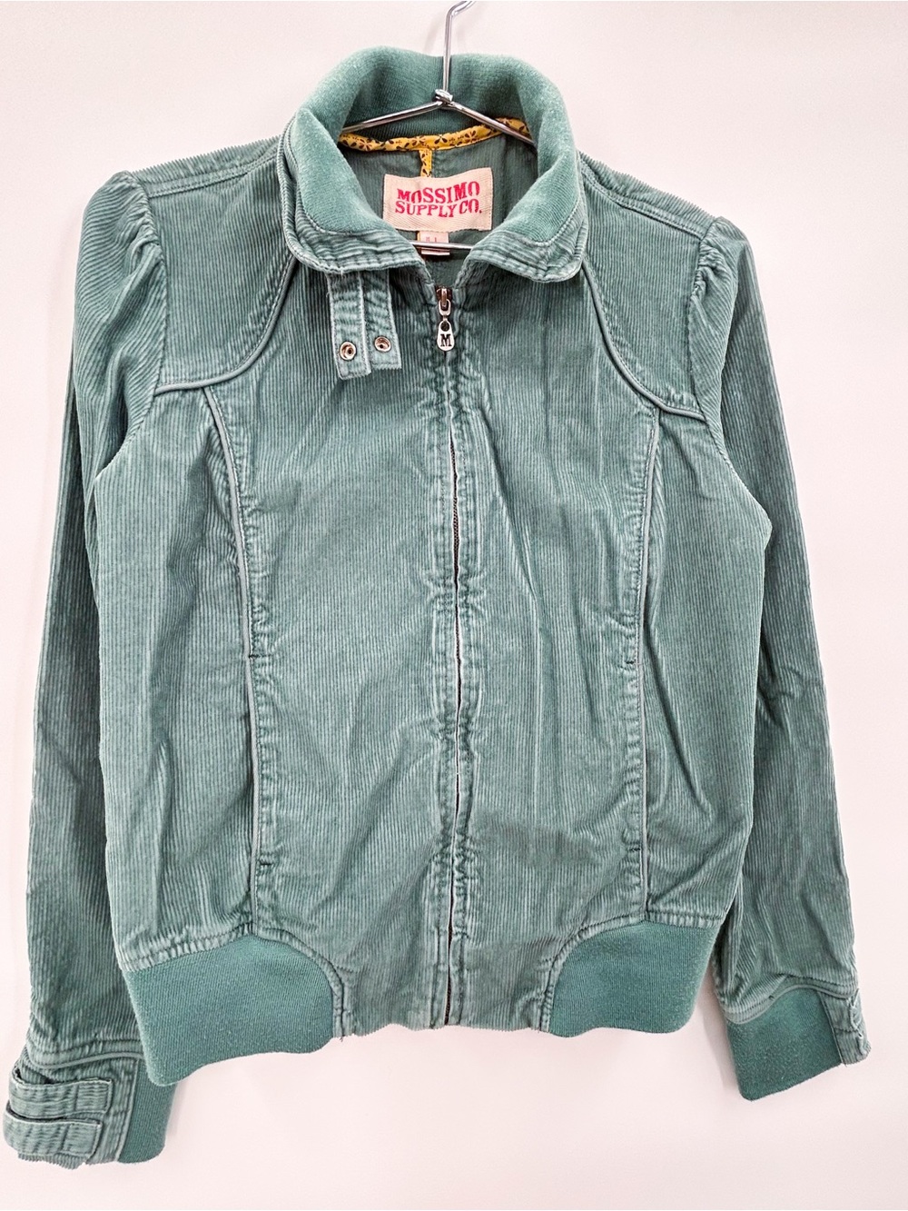 Mossimo Supply Co. Corduroy Zip Up Bomber Jacket Large